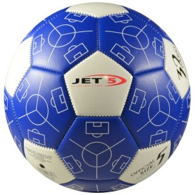 Míč fotbalový Jet 5 kopačák vel. 5 modro-bílý na kopanou