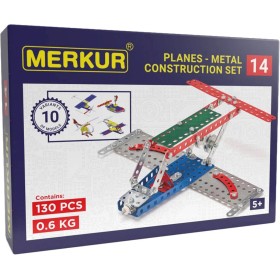 MERKUR M 014 Letadlo 130 dílků *KOVOVÁ STAVEBNICE*