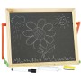 DŘEVO Tabulka magnetická set s křídami a magnetickými kartičkami 2v1