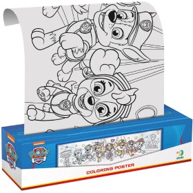 Plakát na vybarvení Tlapková patrola (Paw Patrol) 70x16cm