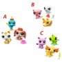 HASBRO LPS Zvířátko Littlest Pet Shop generace 7 set 3ks s doplňky 3 druhy