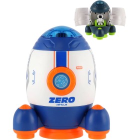 Raketoplán herní set s kosmonautem a vozítkem na setrvačník 2v1 2 barvy