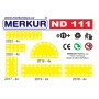MERKUR ND111 Desky malé plastové set 24ks náhradní díl *KOVOVÁ STAVEBNICE*