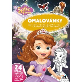 JIRI MODELS Omalovánky se samolepkami A4+ Sofie První