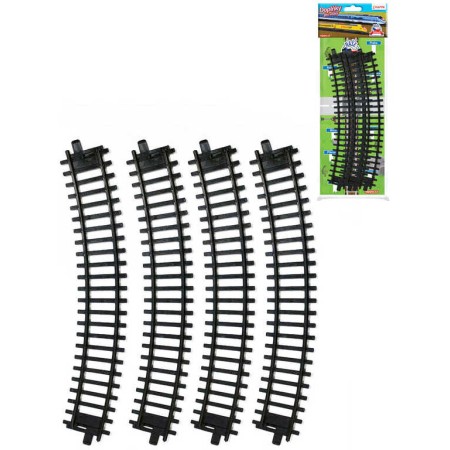 Naše železnice kolej zahnutá set 4ks oblouk doplněk k vláčkodráze