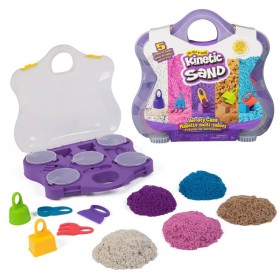 SPIN MASTER Kinetic Sand Variety Case kinetický písek s nástroji v kufříku