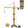 Jeřáb stavební 128cm ovládání na kabel set s doplňky na baterie plast