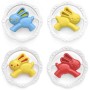 PROFIBABY Baby kruh medvěd / zajíc 12cm chrastítko 2 druhy pro miminko