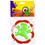 PROFIBABY Baby kruh medvěd / zajíc 12cm chrastítko 2 druhy pro miminko