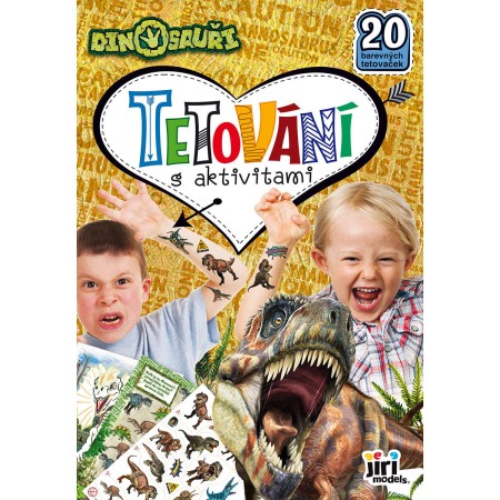 JIRI MODELS Tetování s aktivitami Dinosauři 20 tetovaček