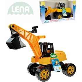 LENA Baby Bagr 70cm žluto-černý odrážedlo funkční odstrkovadlo plast 2047