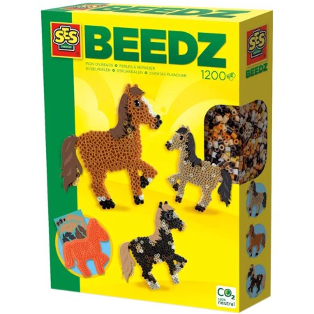 SES CREATIVE Koně kreativní set zažehlovací korálky 1200ks