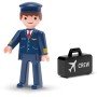 EFKO IGRÁČEK Pilot povolání set figurka kloubová s doplňky