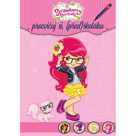 AKIM Procvičuj si (před)školáku Jahůdka 2 (Strawberry Shortcake) set s popisovačem