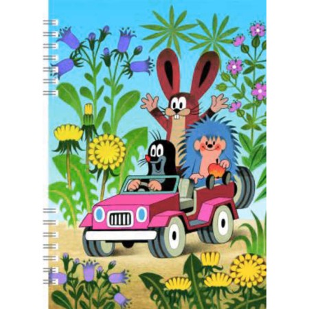 AKIM Zápisník A5 Krtek 2 (Krteček) 120 stran kroužková vazba