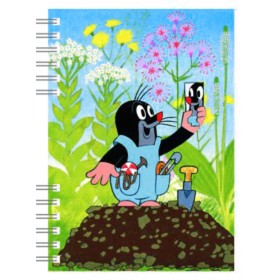 AKIM Zápisník A6 Krtek 3 (Krteček) 120 stran kroužková vazba