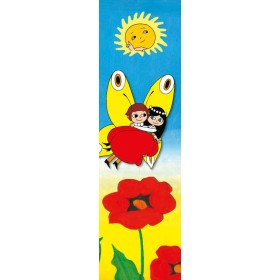 AKIM Záložka do knihy 3D Maková panenka 21cm tvrdý karton