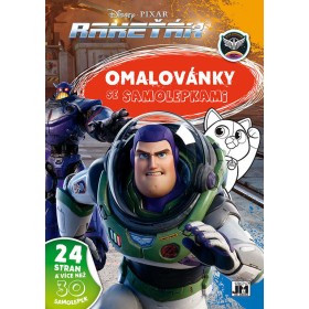 JIRI MODELS Omalovánky A4 se samolepkami  Rakeťák