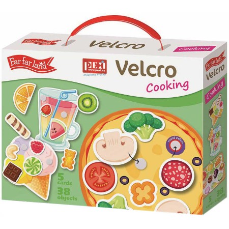 PEXI Velcro skládačky Vaření (Cooking) 38 dílků na suchý zip