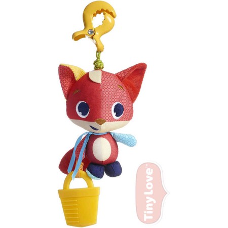 TINY LOVE Baby lišák Christopher textilní závěsný vibrující s kousátkem pro miminko