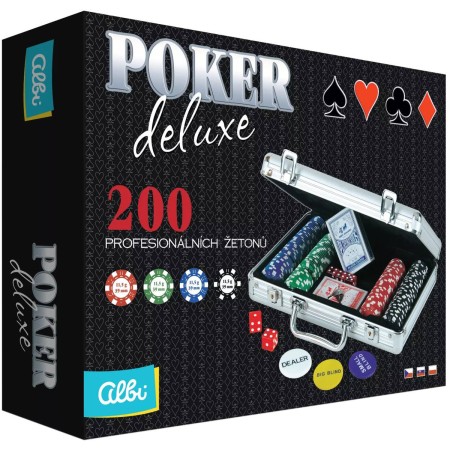 ALBI HRA Poker Deluxe 200 žetonů SPOLEČENSKÉ HRY