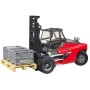 BRUDER 02513 Vysokozdvižný vozík Linde HT 160 set s doplňky