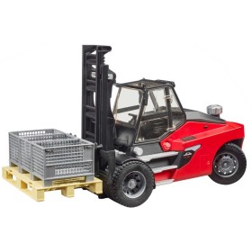 BRUDER 02513 Vysokozdvižný vozík Linde HT 160 set s doplňky