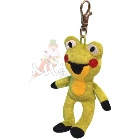 MORAVSKÁ ÚSTŘEDNA Žabka s karabinou 11 cm *PLYŠOVÉ HRAČKY*