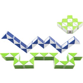 HRA Retro hlavolam skládačka had plastový různé barvy