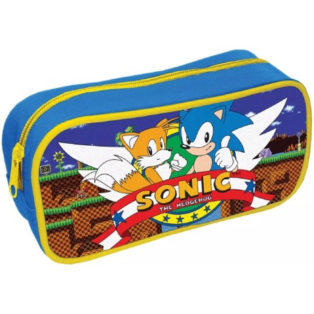 EP Line dětský penál Ježek Sonic školní pouzdro na zip