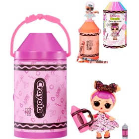 L.O.L. Surprise! Loves Crayola návrhářský set panenka s pastelkami s překvapením