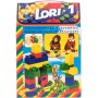 LORI 001 Stavebnice 1 barevné kostky set 50ks v krabici