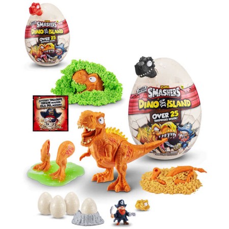 ADC Smashers Dino Island Egg dinosaurus se slizem a doplňky ve vejci velké balení