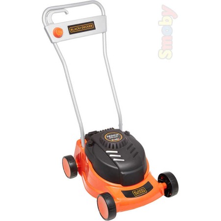 SMOBY Black and Decker sekačka zahradní dětská 35x56x23cm černooranžová plast