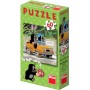 DINO Puzzle Jak Krtek uzdravil myšku (Krteček) 24x22cm set 60 dílků 6 druhů