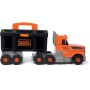 SMOBY B+D Kamion jeřáb šroubovací s přívěsem stavební auto s boxem a nářadím