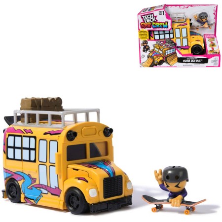 SPIN MASTER Tech Deck SK8 Crew 2v1 autobus / skatepark set s figurkou