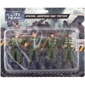 Vojáci elitní tým army figurky set 4ks na kartě plast