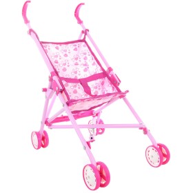 Kočárek golfky pro panenku miminko růžové golfové hole