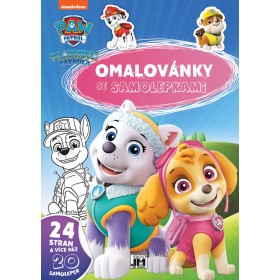 JIRI MODELS Omalovánky A4 se samolepkami Tlapková patrola