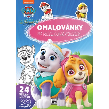 JIRI MODELS Omalovánky A4 se samolepkami Tlapková patrola