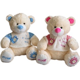 PLYŠ Medvídek v triku 40cm I Love You 2 barvy *PLYŠOVÉ HRAČKY*