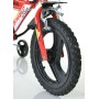 ACRA Dětské kolo Dino Bikes 163GLN červené chlapecké 16" balanční kolečka