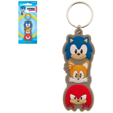 Klíčenka dětská gumová ježek Sonic the Hedgehog přívěsek na klíče