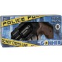 Dětská policejní kapslovka revolver Gold collection černý kovový 12 ran na kapsle