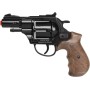 Dětská policejní kapslovka revolver Gold collection černý kovový 12 ran na kapsle