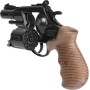 Dětská policejní kapslovka revolver Gold collection černý kovový 12 ran na kapsle