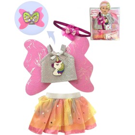 MAC TOYS PLEJO Šaty pro panenku 40-43cm oblečení s křídly I.