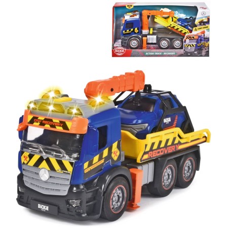 DICKIE Auto odtahová služba Mercedes + autíčko na baterie Světlo Zvuk