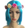 KARNEVAL paruka dětská Lollipopz Anet modrá umělé vlasy